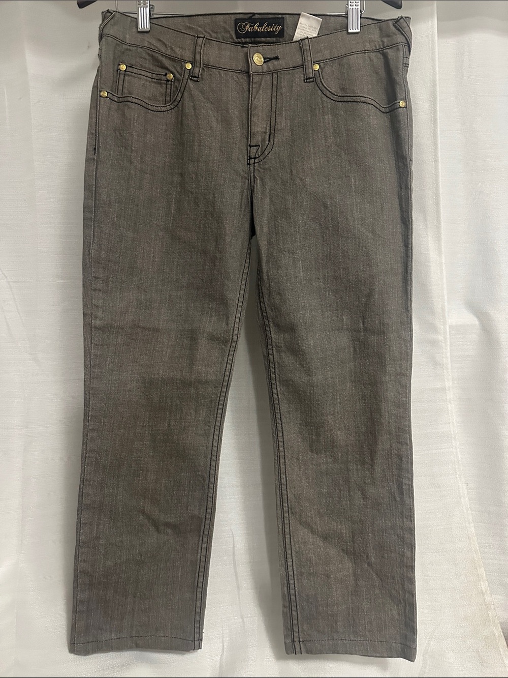 Fabulosity Women’s Boot Cut Jeans — Gray